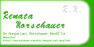 renata morschauer business card